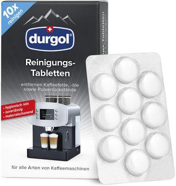 Durgol Swiss Cleaning Tablets x10 (For All Coffee Machines Types)