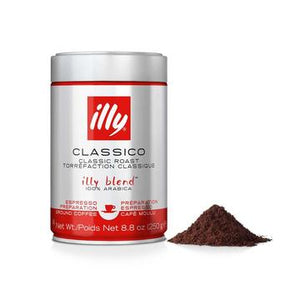 Illy Ground Coffee - Ground Espresso Classico - Medium Roast 250g