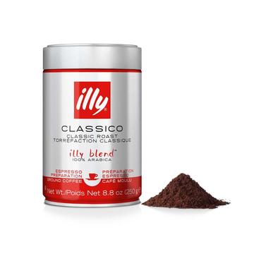 Illy Ground Coffee - Ground Espresso Classico - Medium Roast 250g